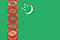 Flag of TURKMENISTAN